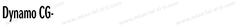 Dynamo CG字体转换